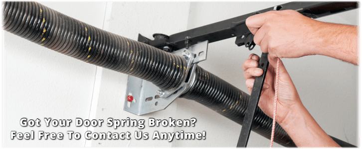 Broken Garage Door Spring Auburn CA